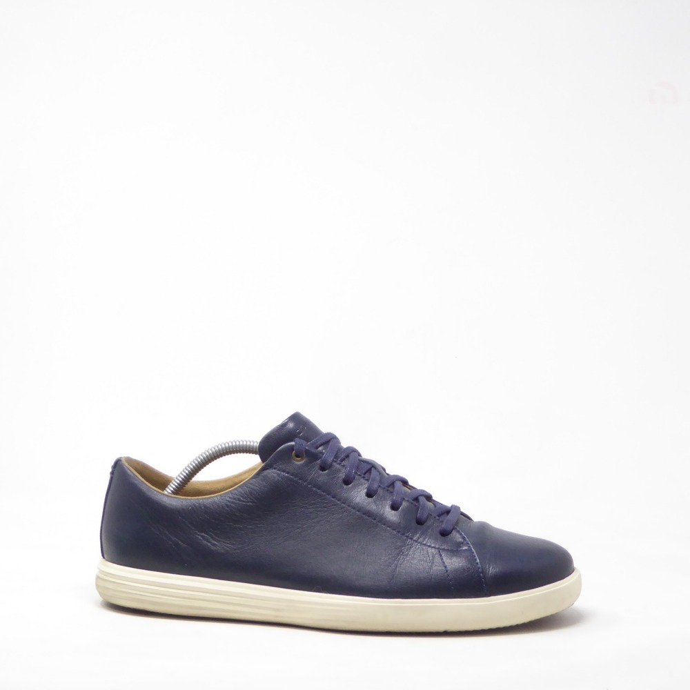 Cole Haan Mens Grand Crosscourt Sneakers Navy Blue Leather C26522 10.5